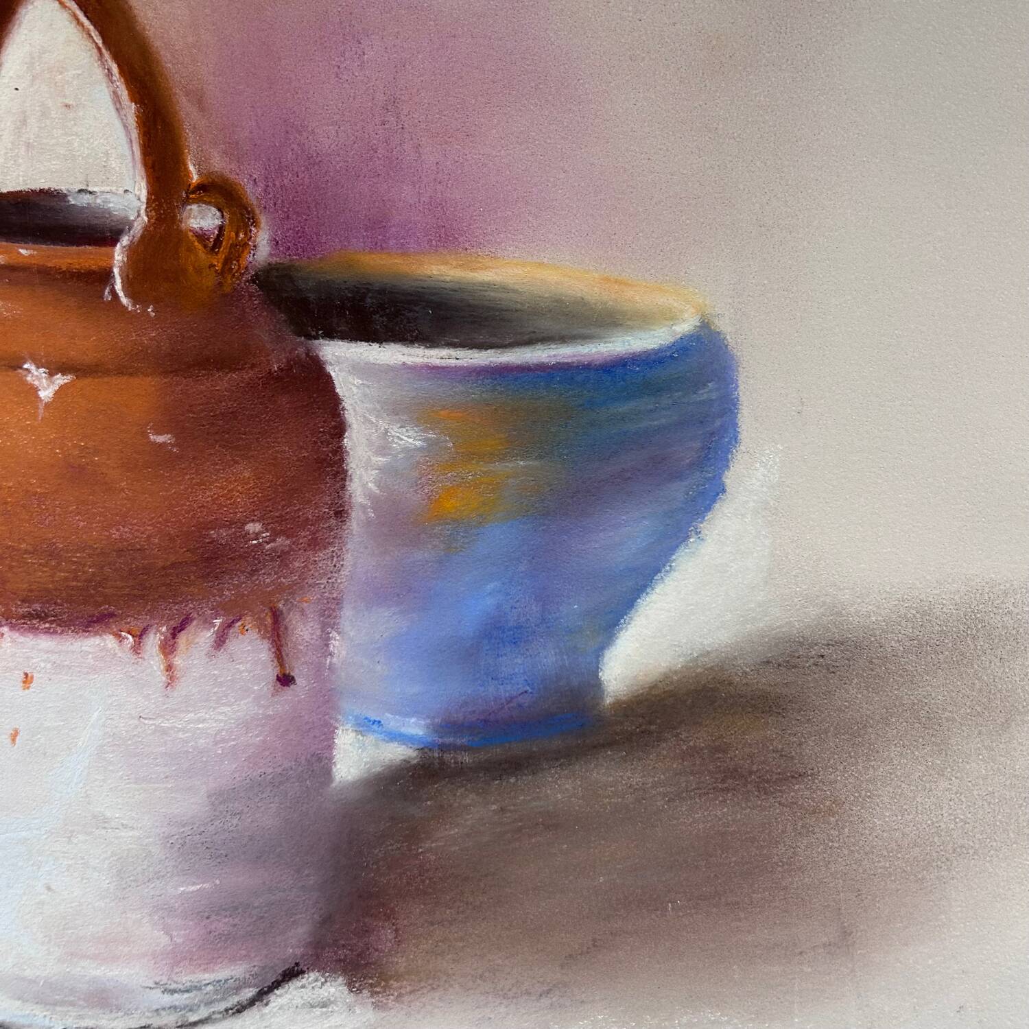 Still life painting pottery