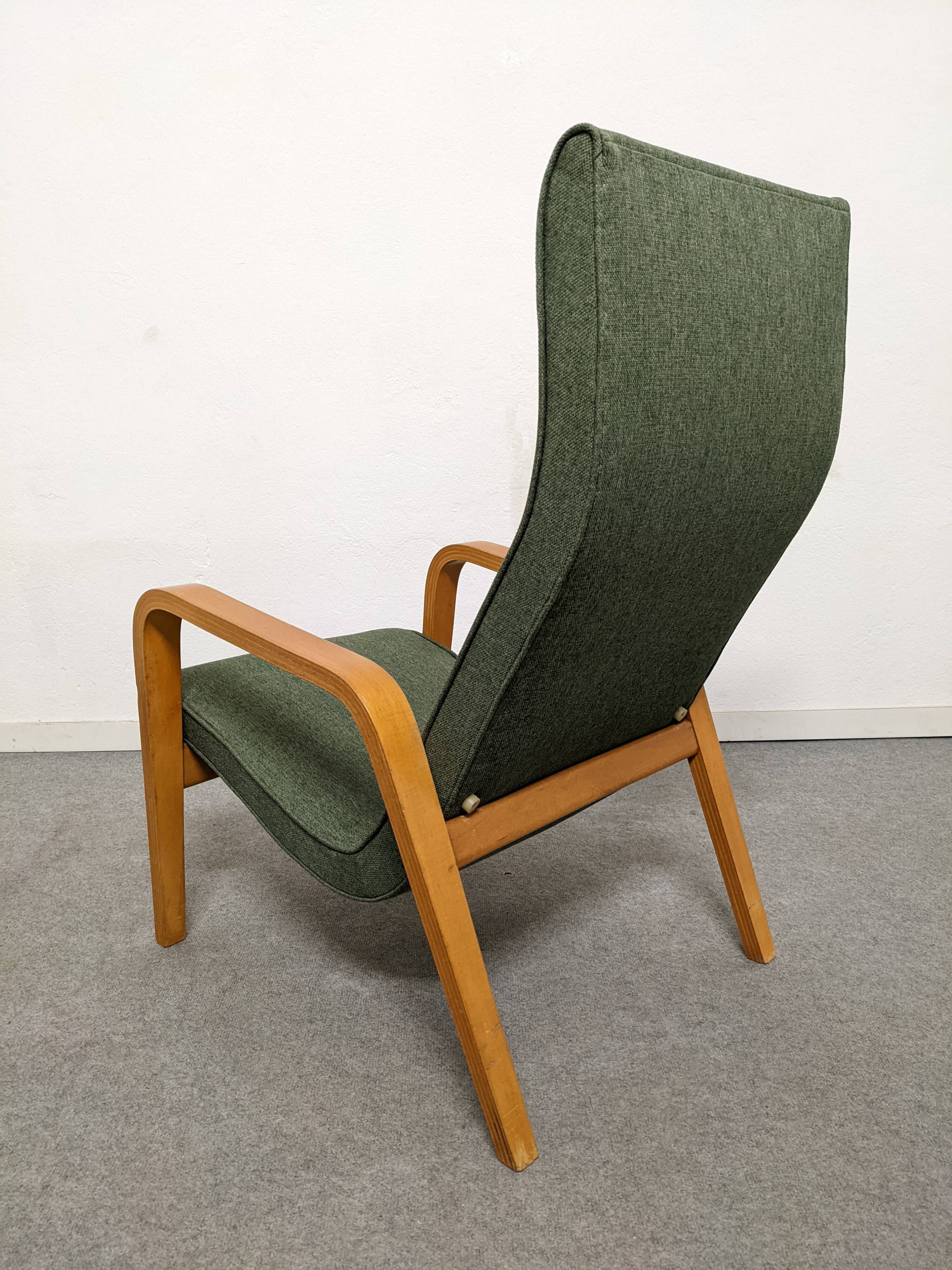 Paire de fauteuils Bow Wood des années 50/60
