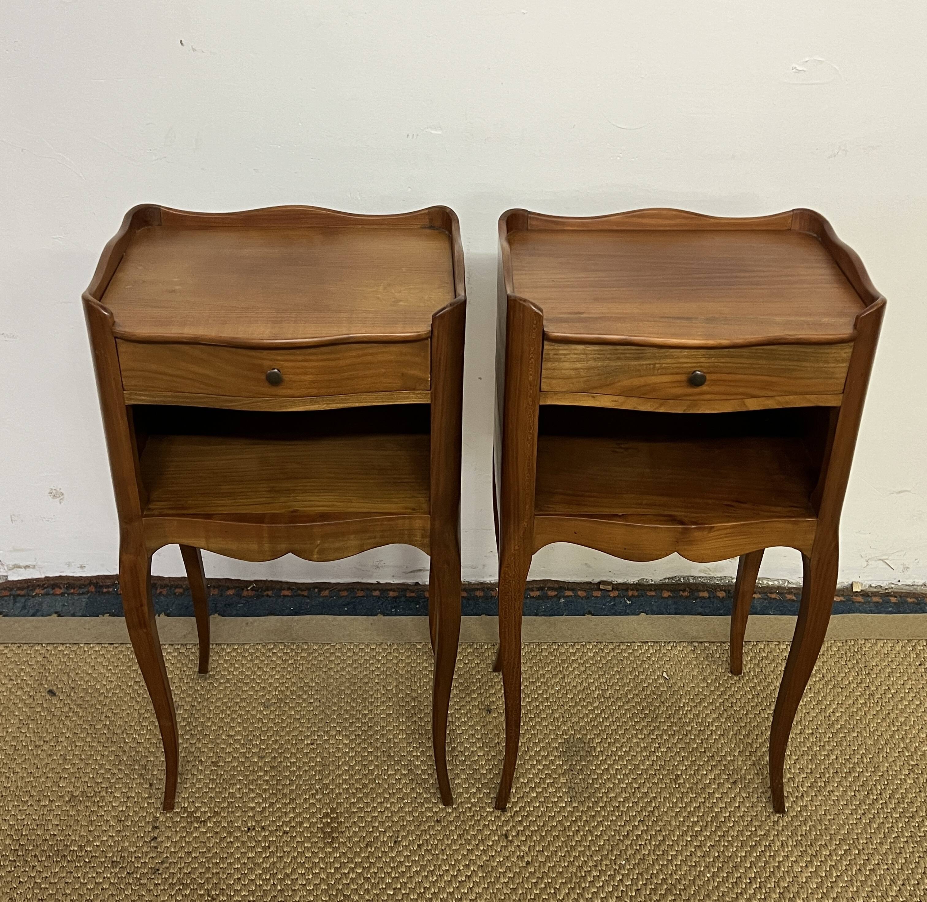 Pair of Louis XV style bedside tables