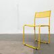 Chaise métallique perforée italienne de l'âge spatial du milieu du siècle, années 1960