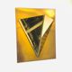 Postmodern Brass Wall Lamp Sconce from Liro, Belgium, 1980s