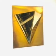Postmodern Brass Wall Lamp Sconce from Liro, Belgium, 1980s