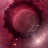 Large art deco vase in amethyst glass from luxval - val saint lambert