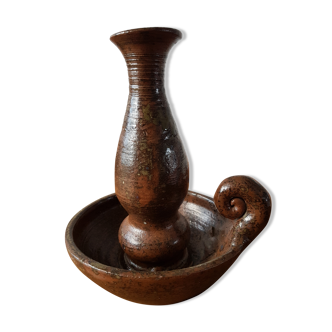 Stoneware candle holder