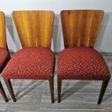 4 art deco dining chairs by Jindrich Halabala