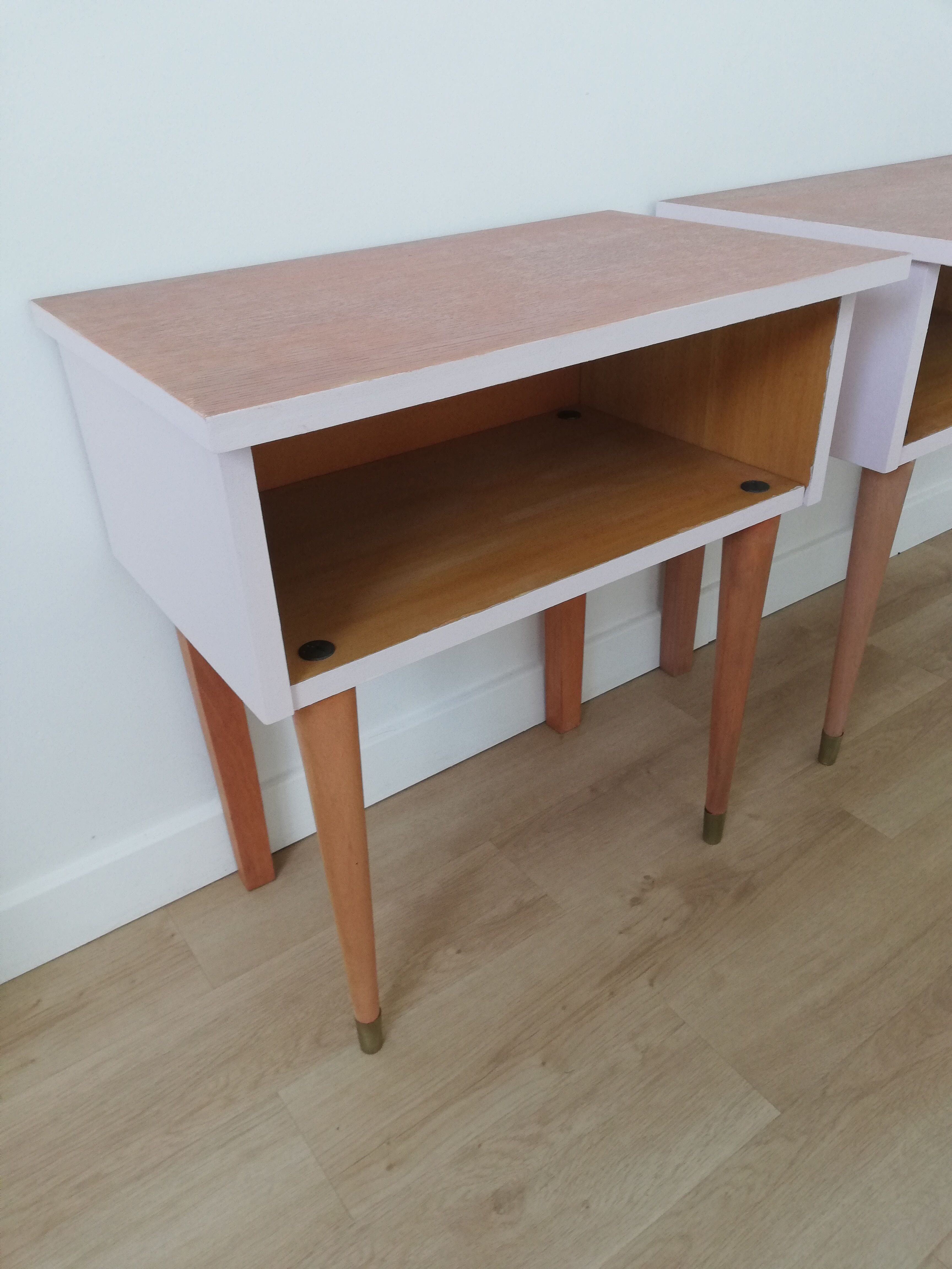 Vintage bedside tables pair