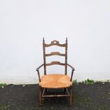 Straw armchair