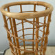 Vintage rattan umbrella stand 70s