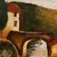 Italian signed landscape painting from 20th century
