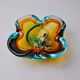 Multicolored Sommerso ashtray by seguso, murano glass, Italy, 1970