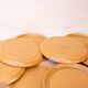 11 flat plates stoneware Sarreguemines art workshop Lorraine