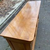 Buffet enfilade Louis Philippe en chêne massif du 20ème 186cm