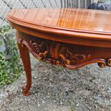Louis XV extendable oval dining table
