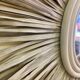 Sunburst Mirror in Rattan and Palm Leaf