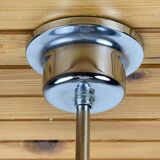 Chrome and glass lustre with lenses by Oscar Torlasco, Italy, 1960s.