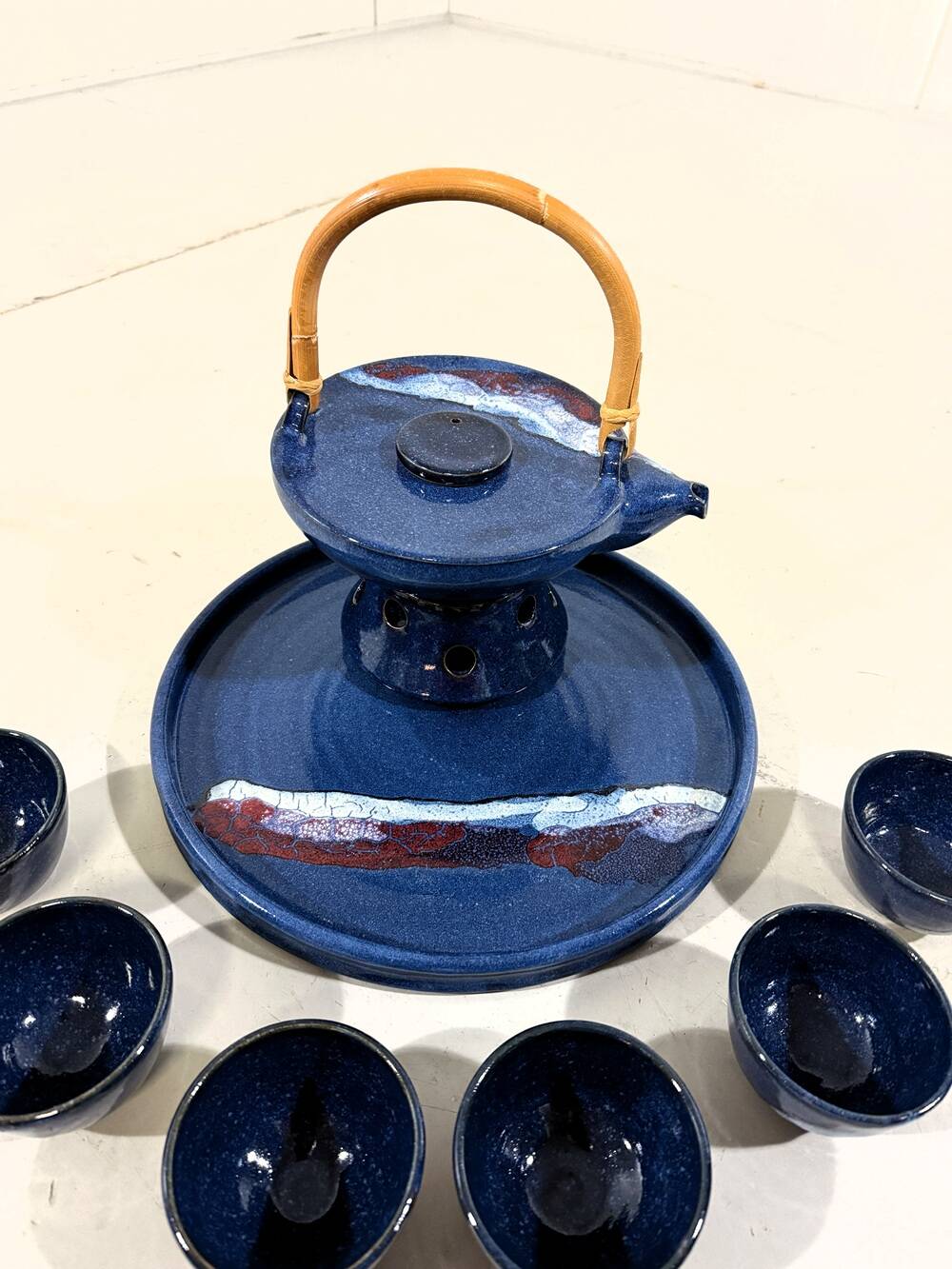 Pottery tea set Unica 1980’s