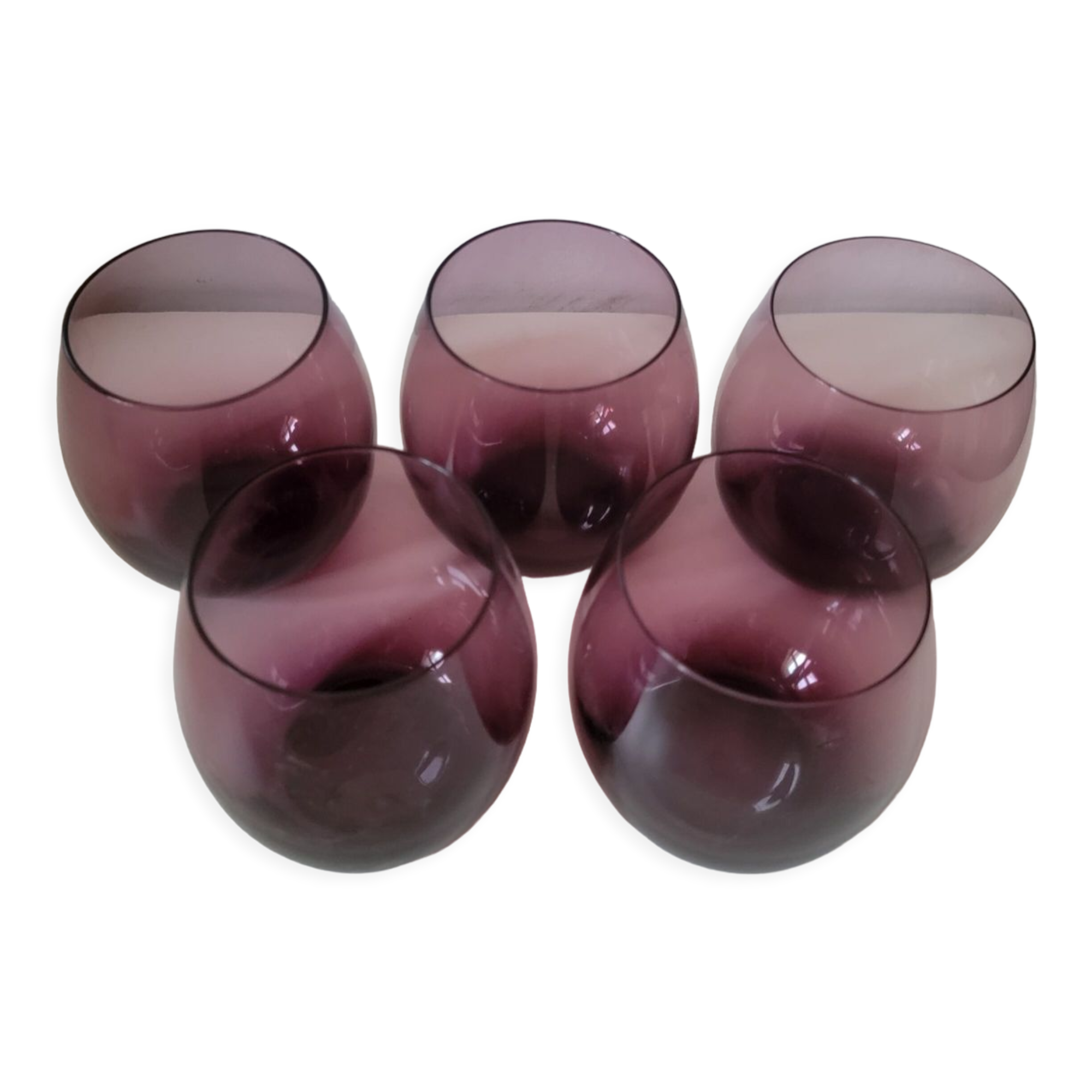 Set of 5 water glasses