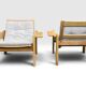 2 x Swedese "Kontra" armchairs Yngve Ekström vintage Sweden