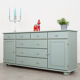 Enfilade en pin, design danois, années 1970, production: Danemark
