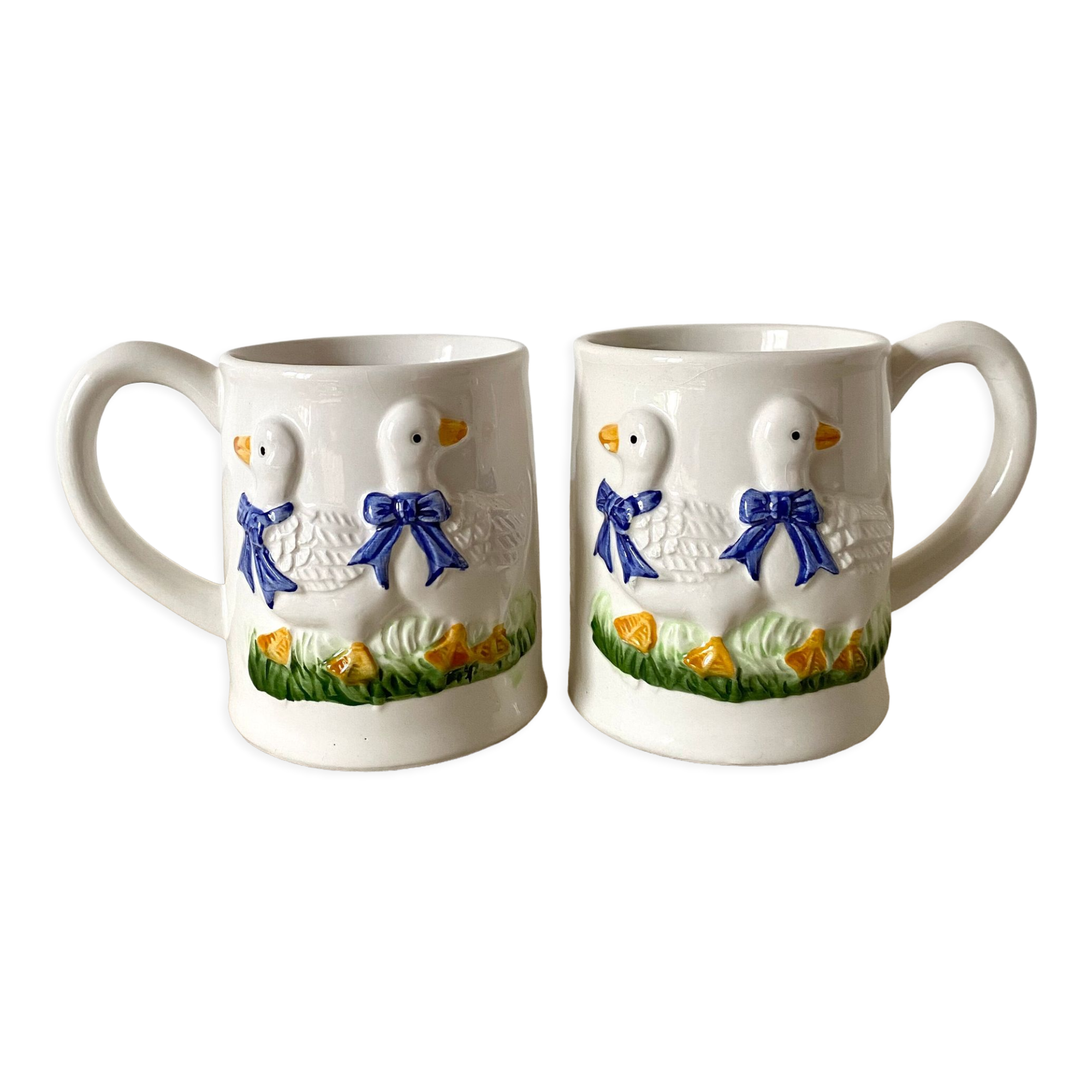 Vintage slurry mugs 80s