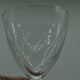 4 verres à vin  ou eau en cristal gravé