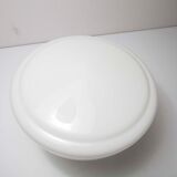 Globe opaline and brass plafon d30cm