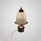 Lampe de Table Verre Murano Laiton Champignon Design Moderne Ans ‘70