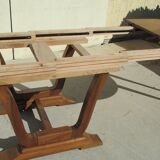 Art Deco oval table, 4 extensions, up to 18 people