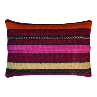 Housse de coussin vintage turque faite à la main, 30 x 50 cm