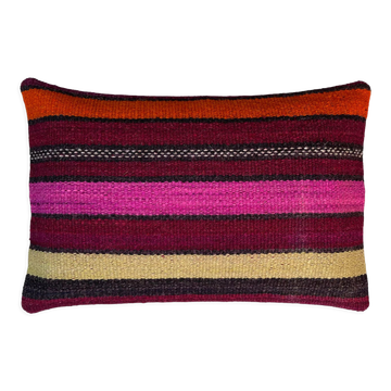 Housse de coussin vintage turque faite à la main, 30 x 50 cm