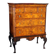 George II Burl Walnut and Marquetry Hightboard, 1890s