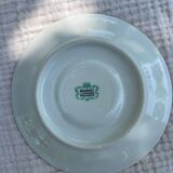 Porcelain set of small plates golden Limoges France