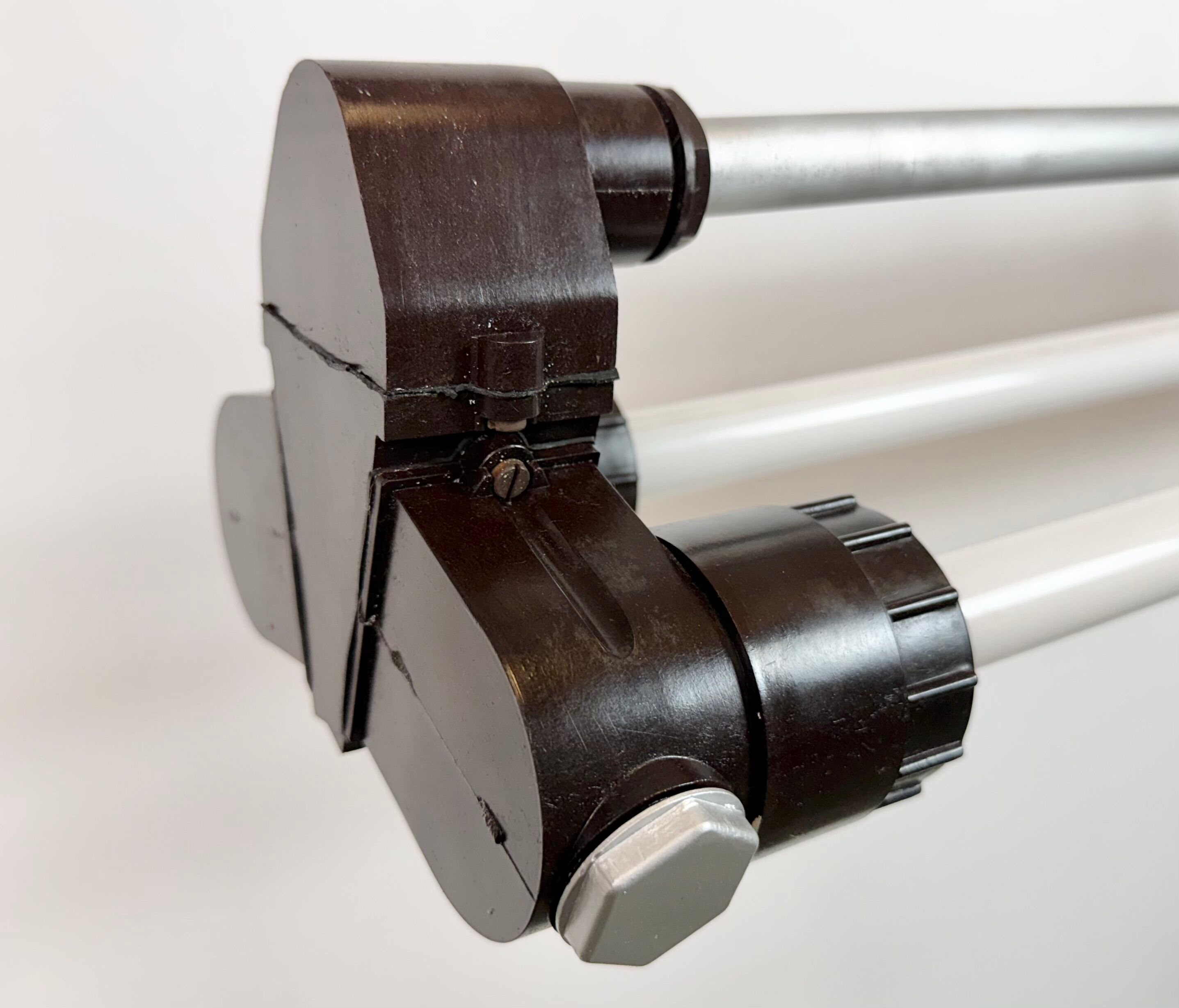 Industrial Silver Tube Light from Elektrosvit, 1970s
