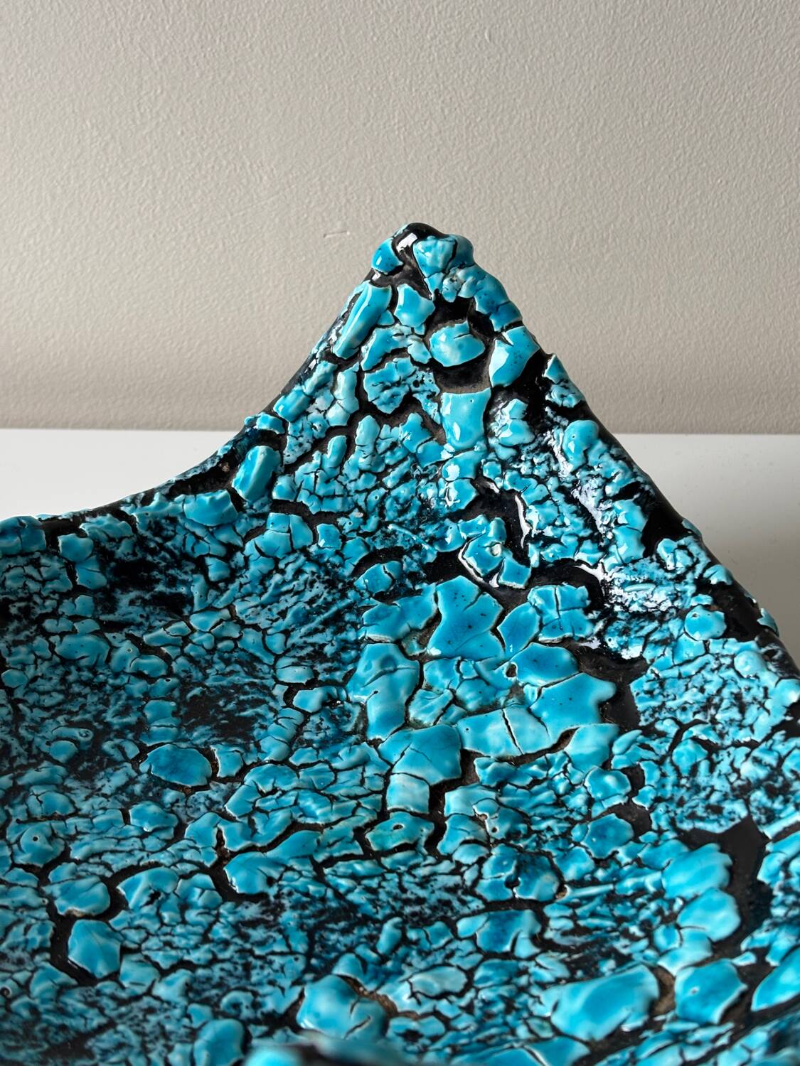 Turquoise ceramic cup Emaux des glaciers