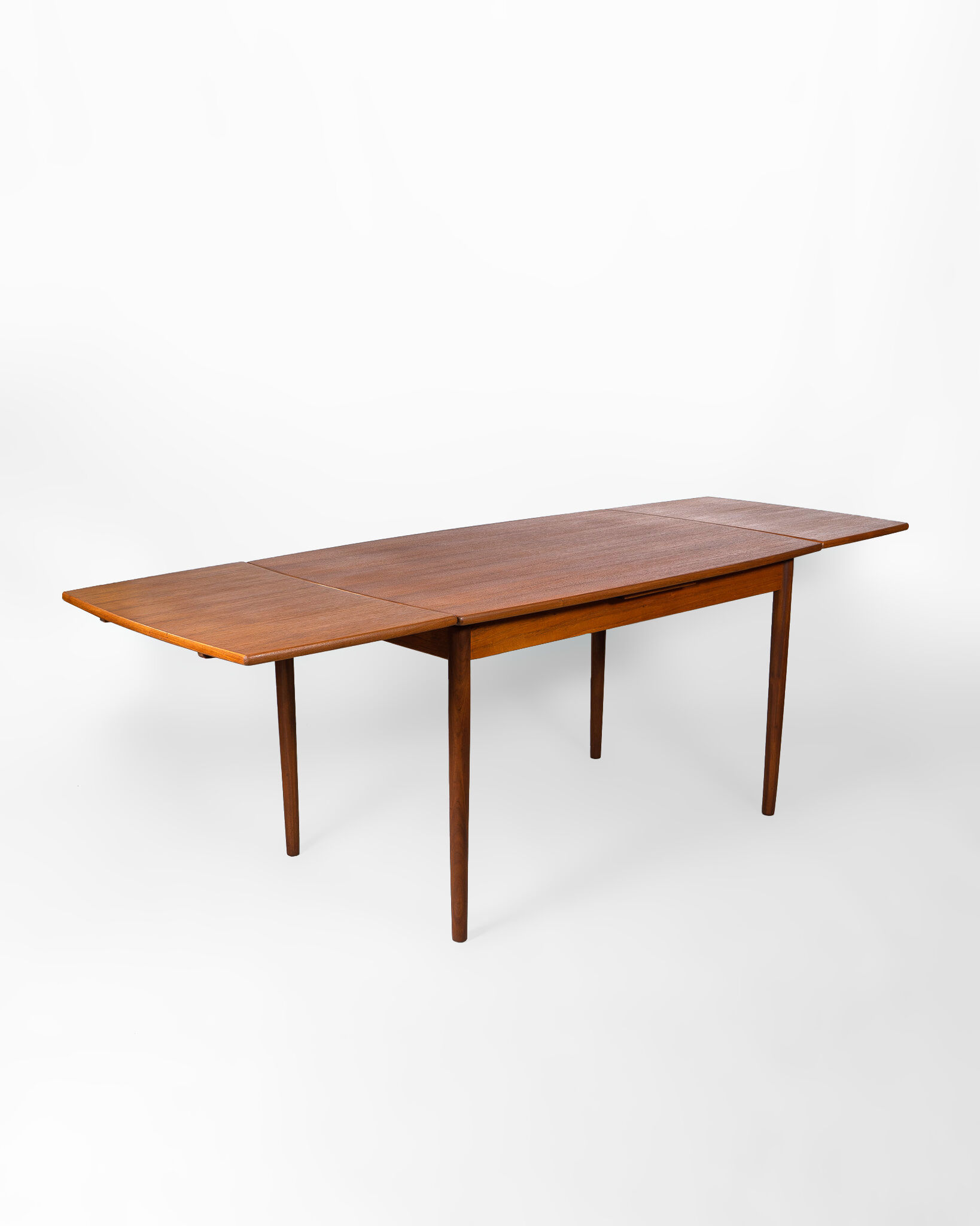 Mid Century Scandinavian Extendable Dining Table made of teak, Denmark, circa 1970