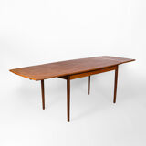 Mid Century Scandinavian Extendable Dining Table made of teak, Denmark, circa 1970