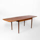 Mid Century Scandinavian Extendable Dining Table made of teak, Denmark, circa 1970