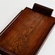 Plateau de service en bois massif de style Art Déco – Années 40-60