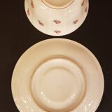 Set of 8 Limoges porcelain cups and 12 saucers