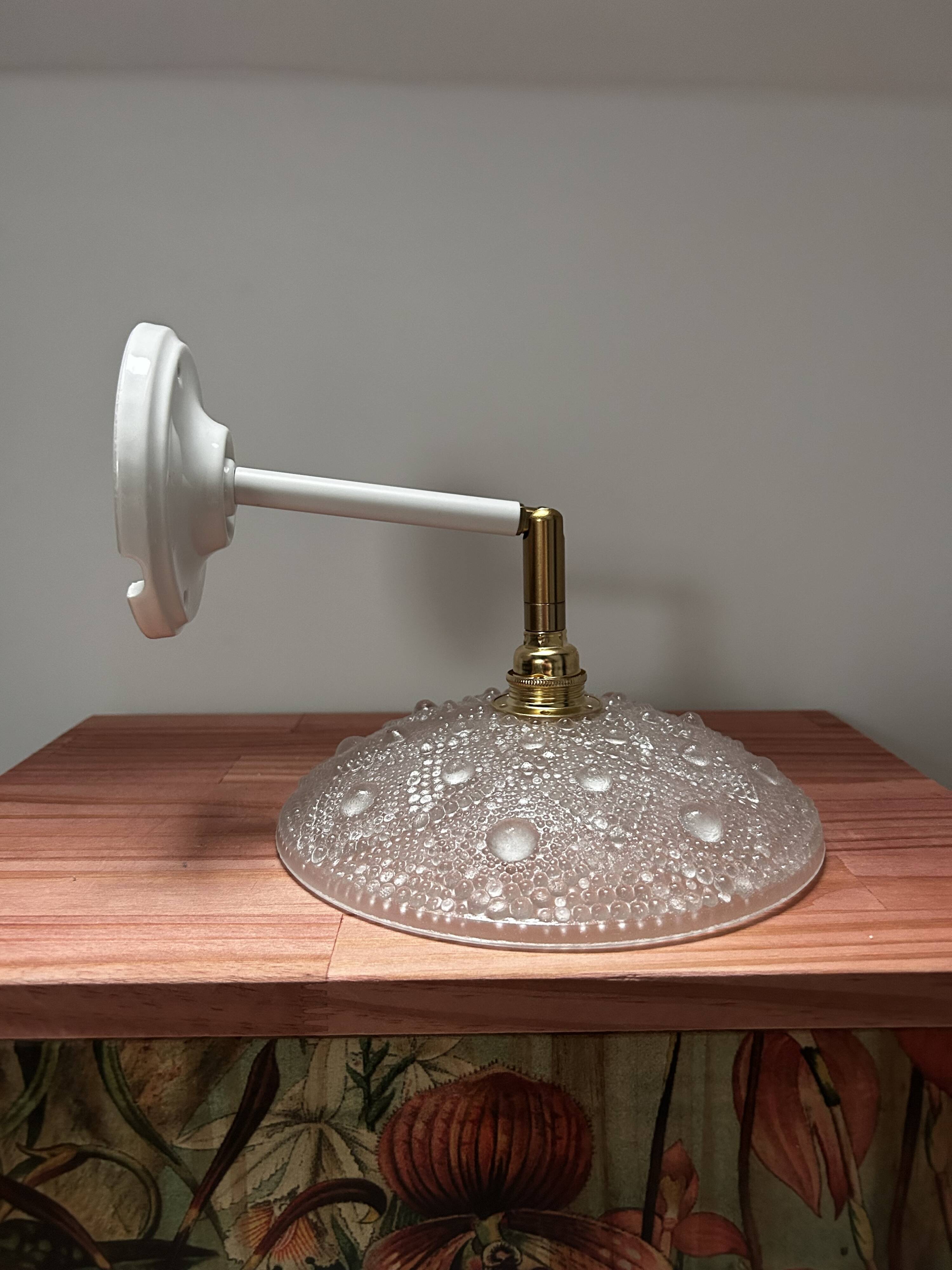 Vintage Glass Tilting Wall Light