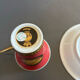 High cup + saucer Versace Medusa red - Rosenthal Ikarus - new