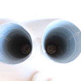 Pair of large zinc florist vases