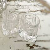 Set of crystal carafe and 2 liqueur glasses