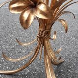 Gold metal side table 1970