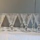 8 large Art Deco crystal glasses, grape clusters (+ 2 gifts)
