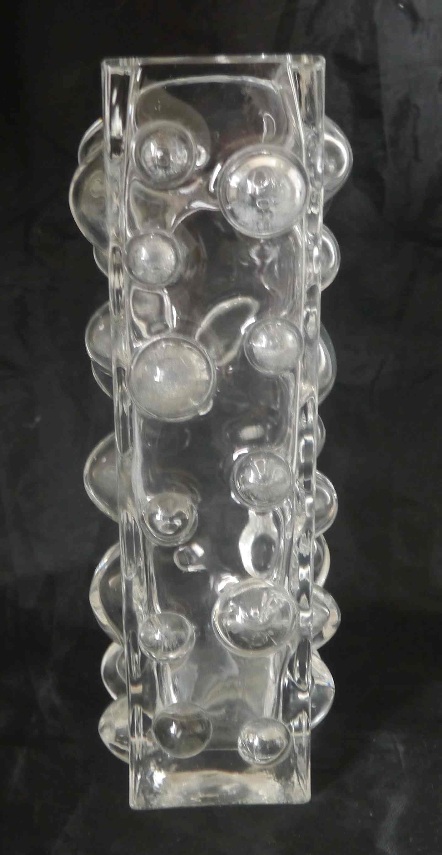 Bubble vase style "Bubble" glass 26 cm – 70's years