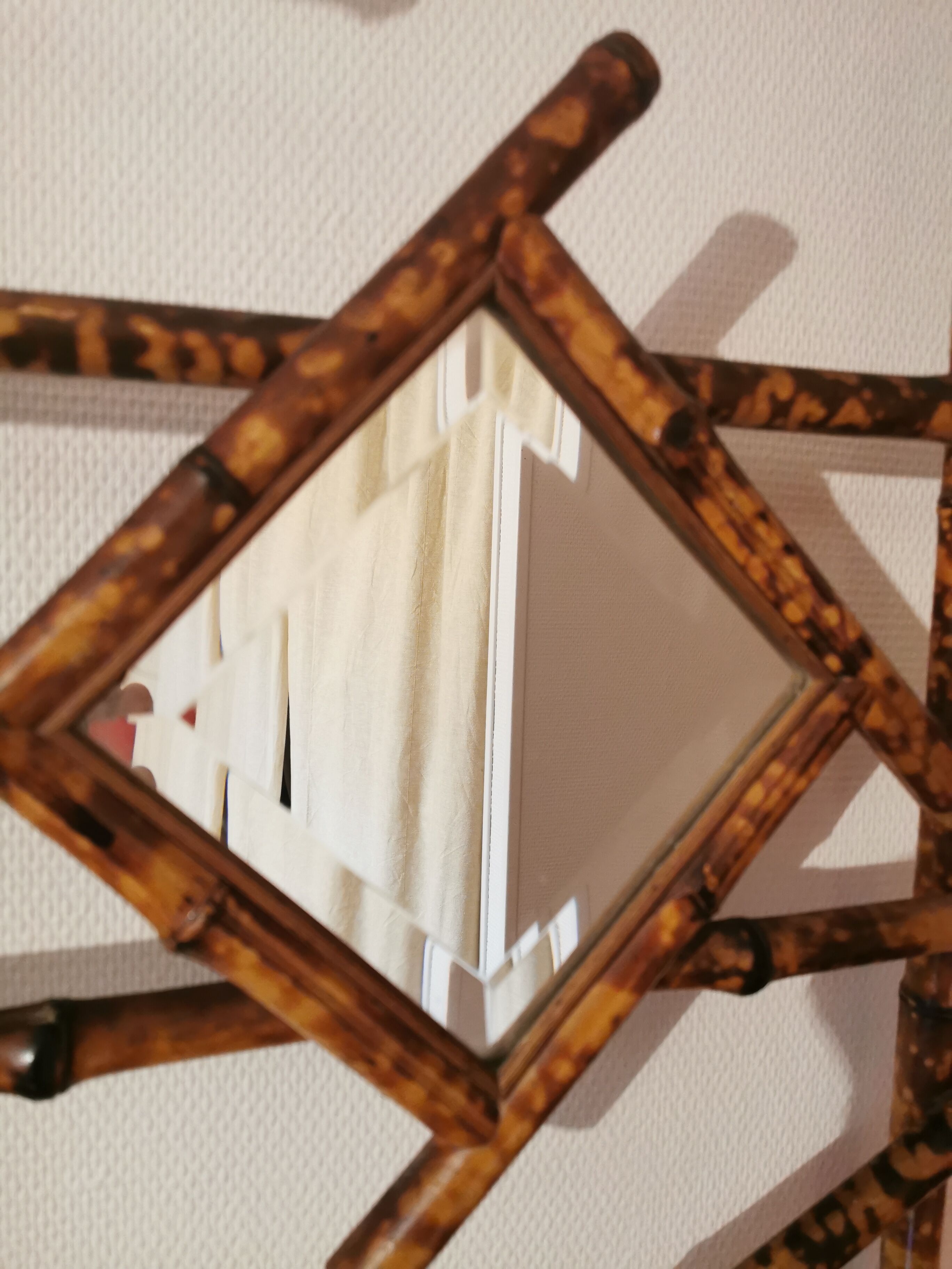 Vintage bamboo wardrobe