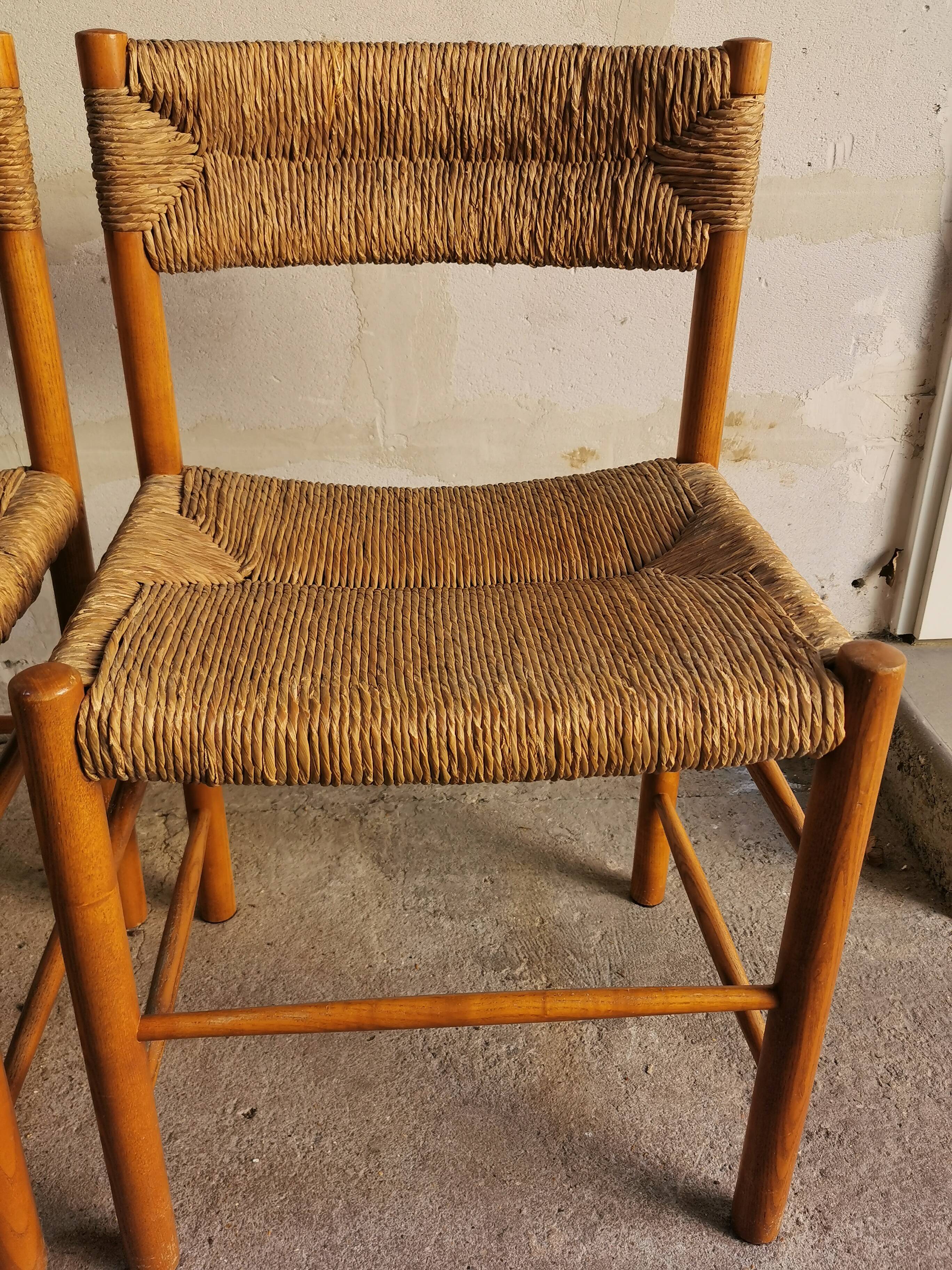 4 vintage chairs Dordogne model by Robert Sentou