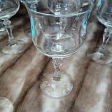 11 crystal stem glasses