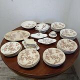 Service de table LONGCHAMP Terre de fer modèle Small bird 43 pièces